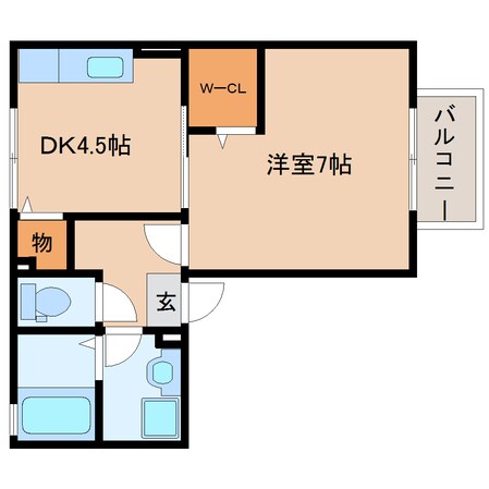 藤枝駅 徒歩15分 1階の物件間取画像